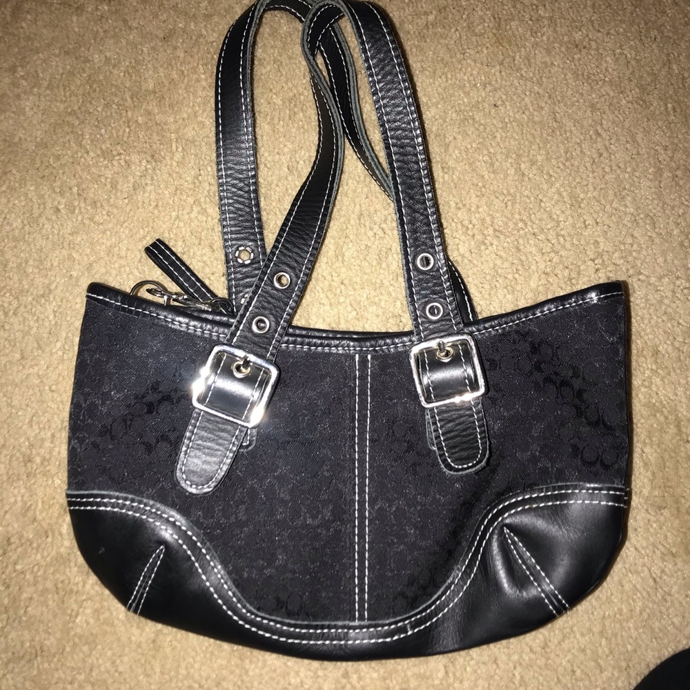 Super cute Black coach purse!